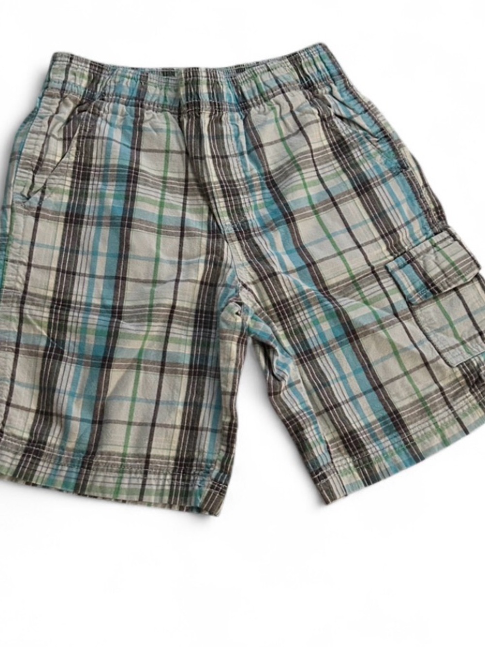 Boots Plaid Cargo Shorts  Sz medium (boys 5-6)